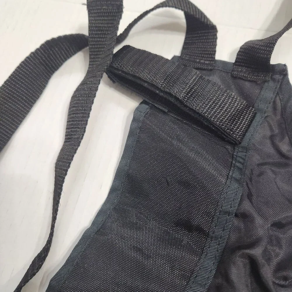 Vintage Ski Pack Nylon Fanny Pack Waist Belt Leg Rig Black Made In Hong Kong